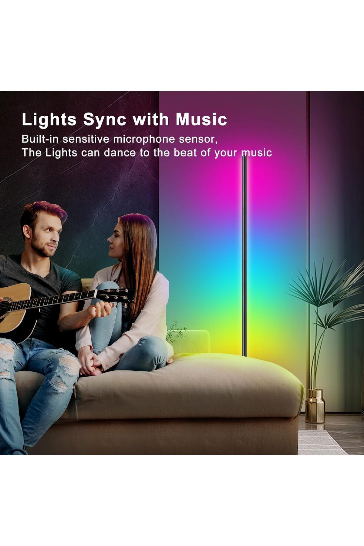 COOYA-RGB Modern LED Light, with Remote, App and Voice Control, for Living Room and Bedroom 5