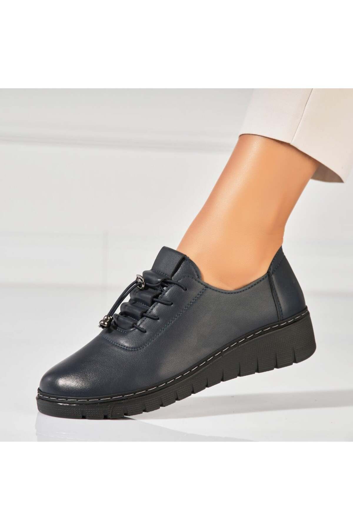Joana-Women's Casual Blue Shoes Made of Eco-Leather Ettel 2
