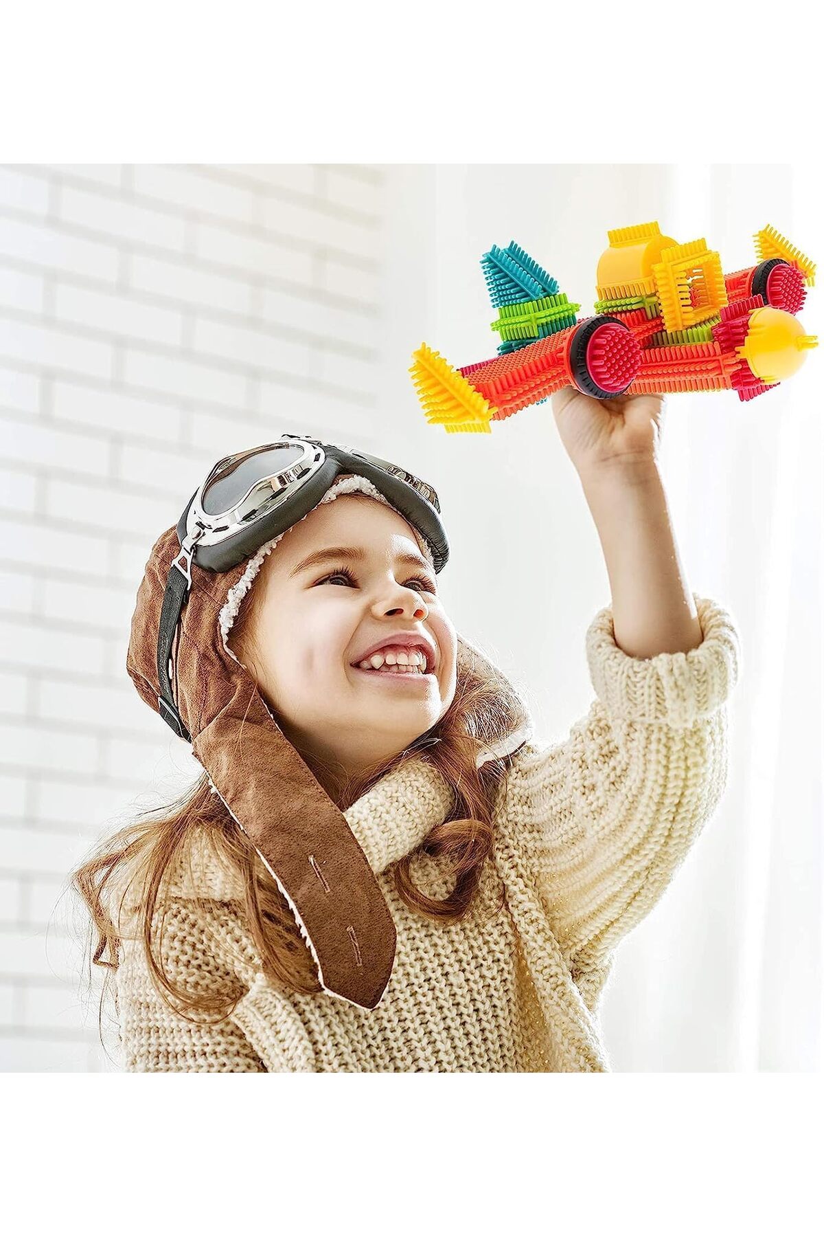 ست اسباب‌بازی بلوک‌های ساختمانی سه‌بعدی به شکل برس، اسباب‌بازی آموزشی قابل‌چیدمان برای پیش‌دبستانی‌ها، هدیه برای کودکان