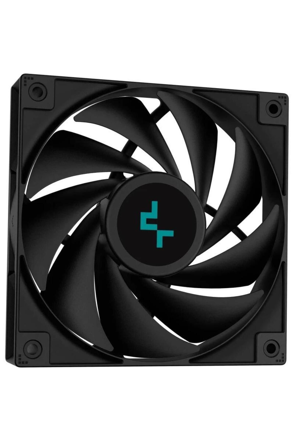 Deep Cool-Cooler CPU DeepCool LS520S Zero Dark, 2x120 mm, 2250 rpm, PWM (Negru) 3