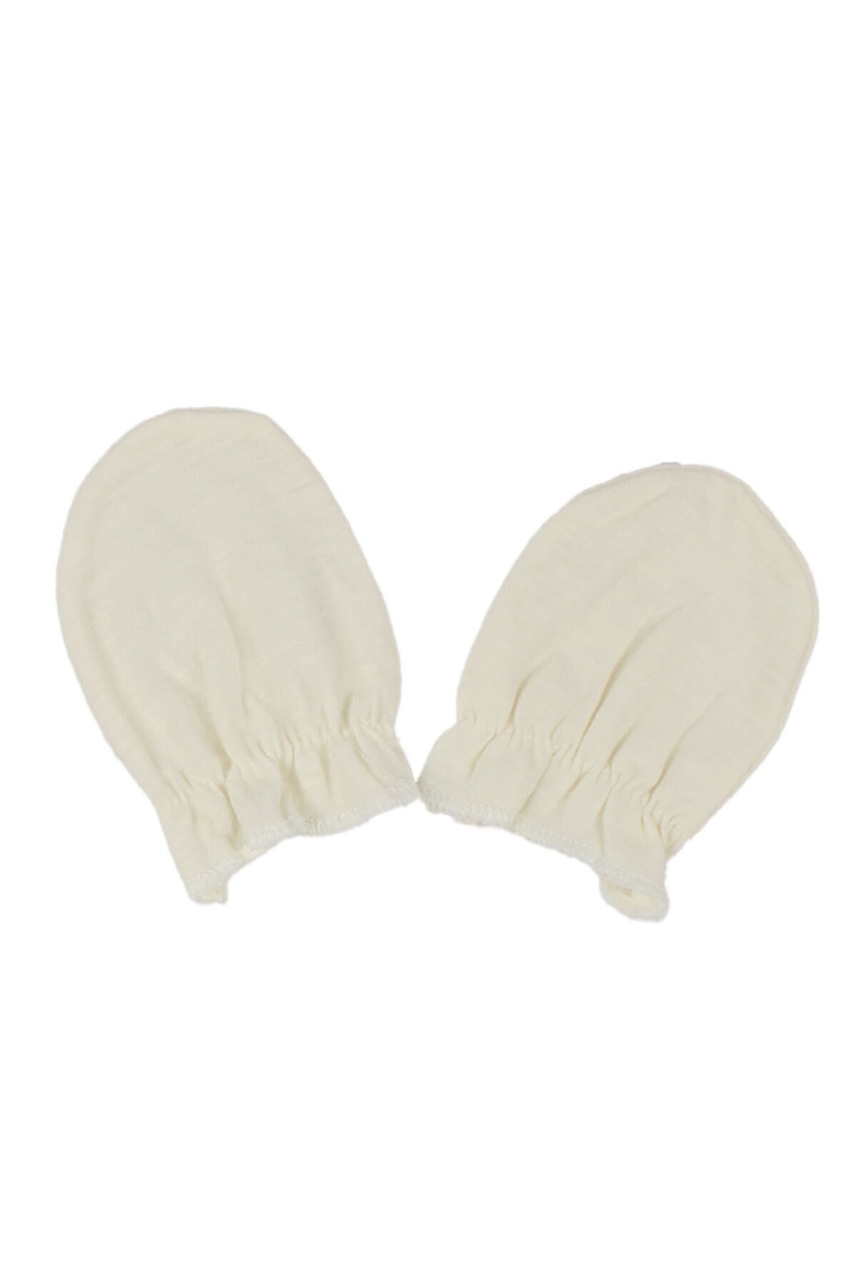 bebegen Düz Krem Lastikli Pamuklu Eldiven fotoğrafı 2 (önizleme)