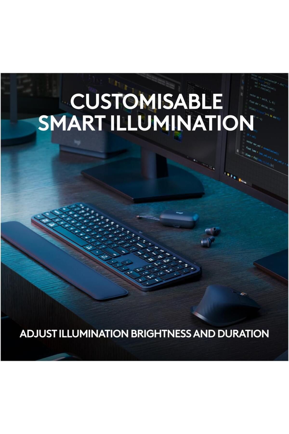 logitech-Tastatura wireless Logitech MX Keys S, Iluminare, Palmrest, 2.4GHz&Bluetooth,USB-C, US INTL layout 4