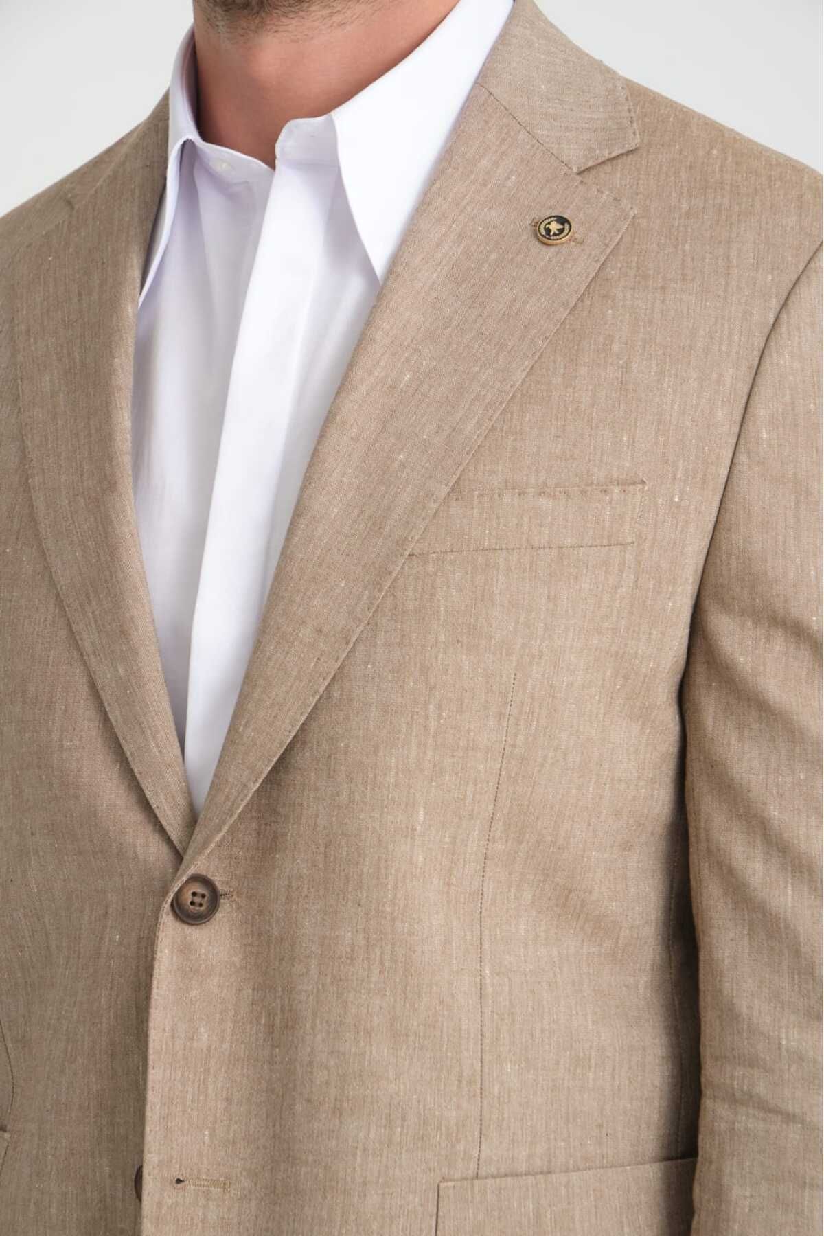 Ted Davıd-Linen Blended Suit 6