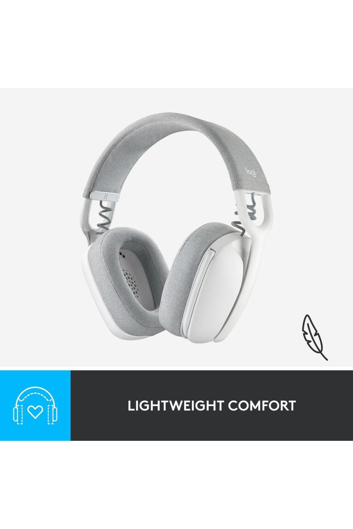 logitech-Casca Office/Call Center Logitech Zone Vibe 100, Microfon, Bluetooth 5.2, Noise-canceling (Alb) 12