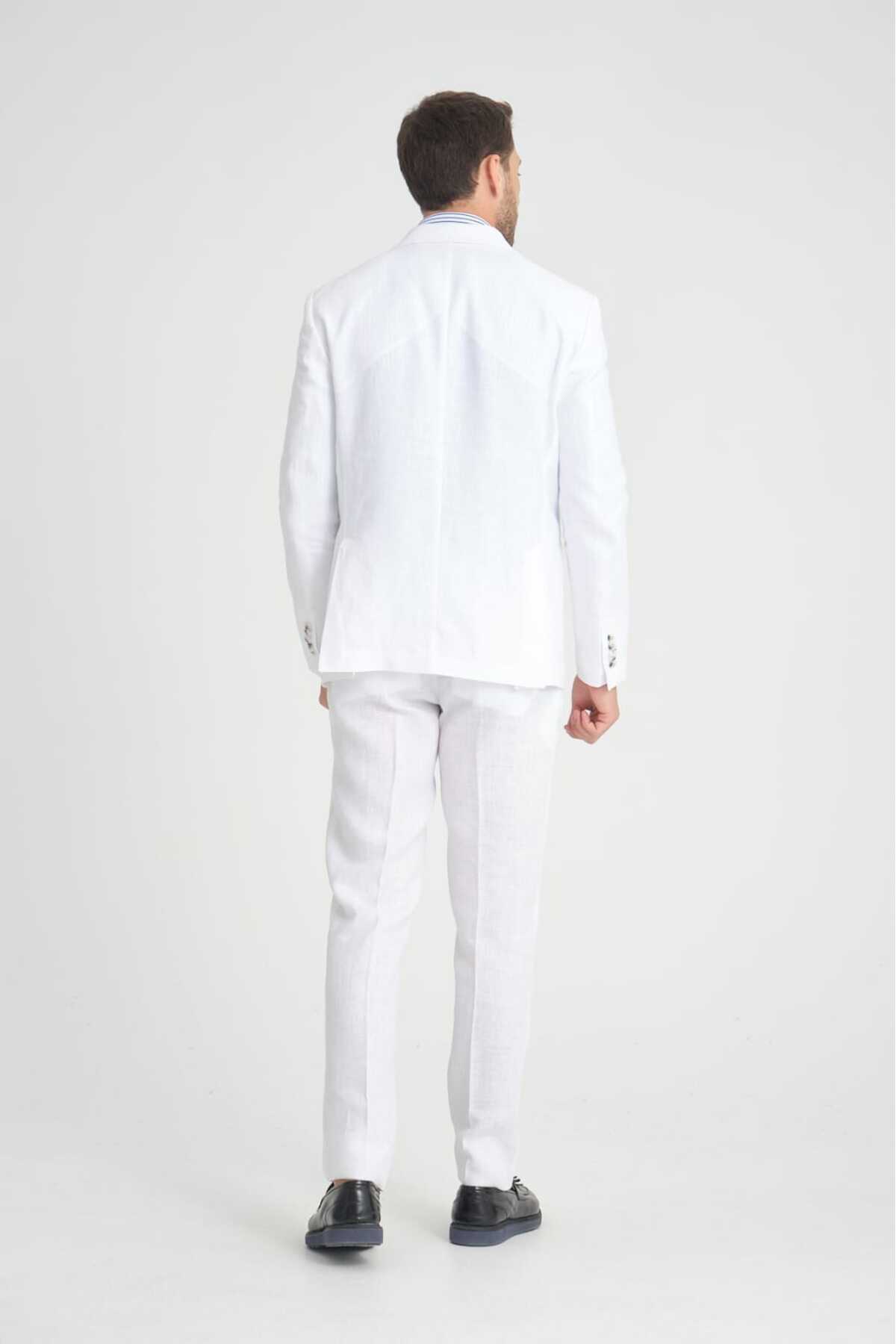 Ted Davıd-Linen Blended Suit 6