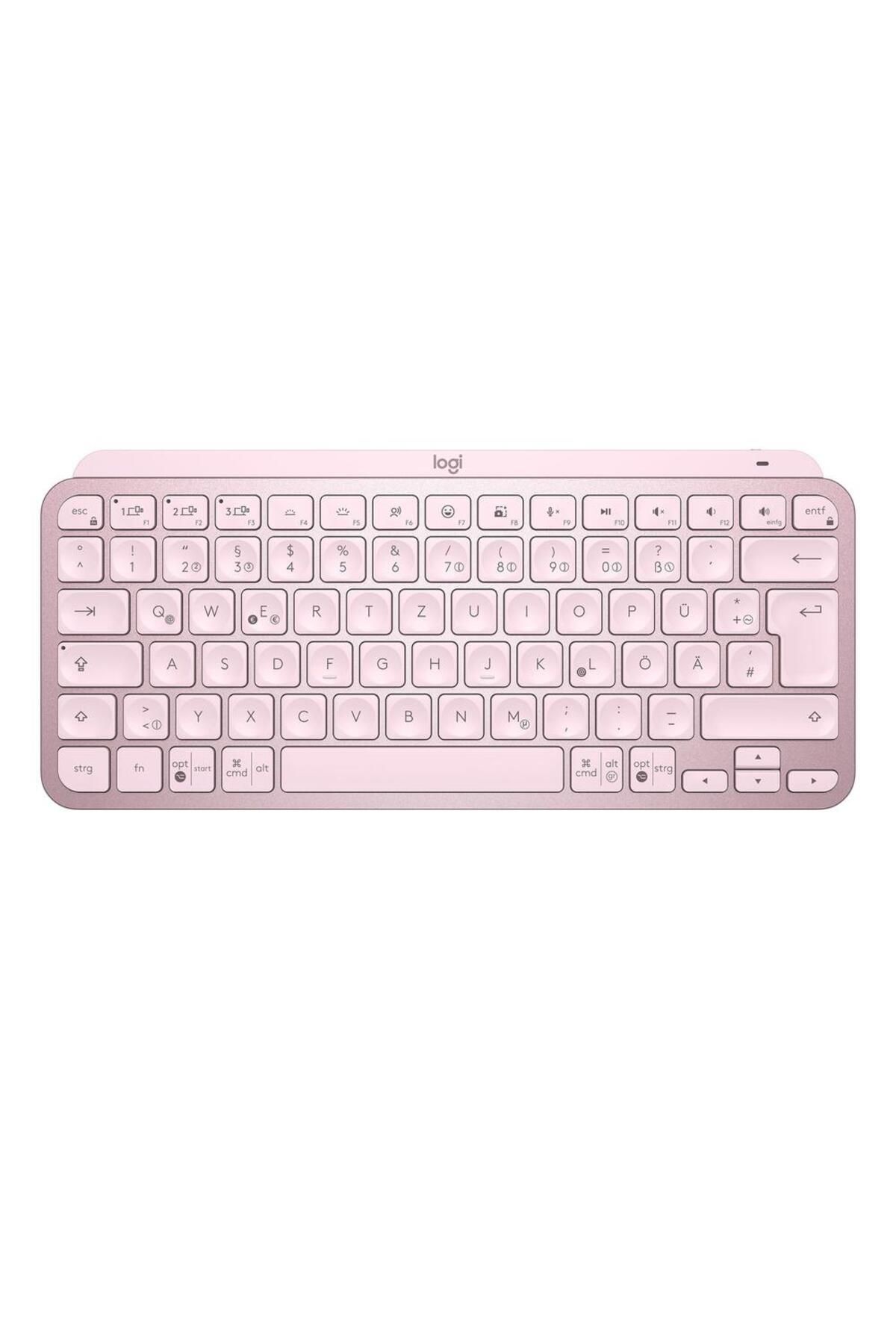 logitech-Tastatura Wireless LOGITECH MX Keys Mini Minimalist, Illuminata (Roz) 1