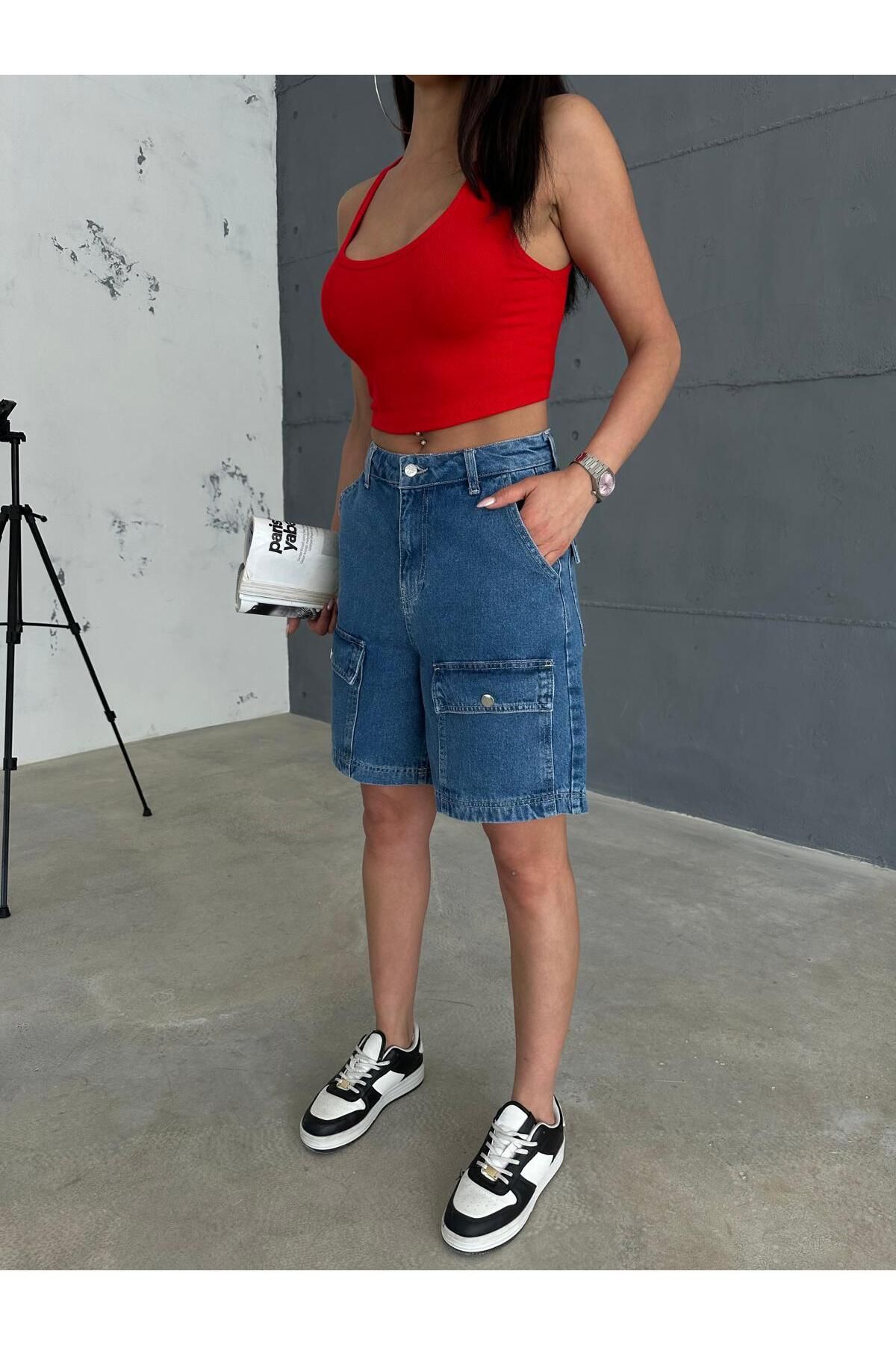 Zeo Basic-Bermuda shorts with cargo pockets 5