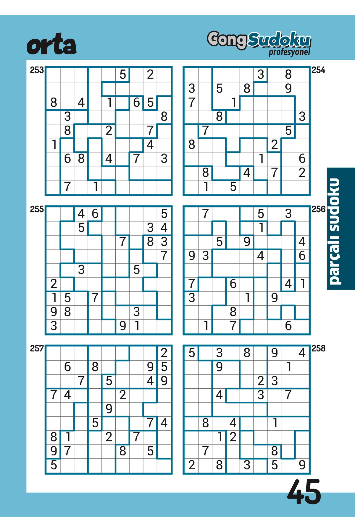 Gong Profesyonel Sudoku 10'lu Set-1 - Fiyatı, Yorumları