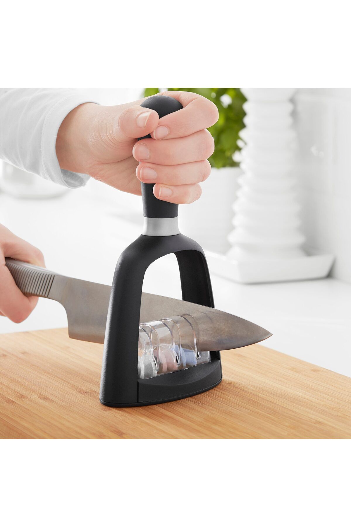 IKEA-Skärande Knife Sharpener Black – Compact Handheld Tool For Fast, Safe Knife Sharpening 2