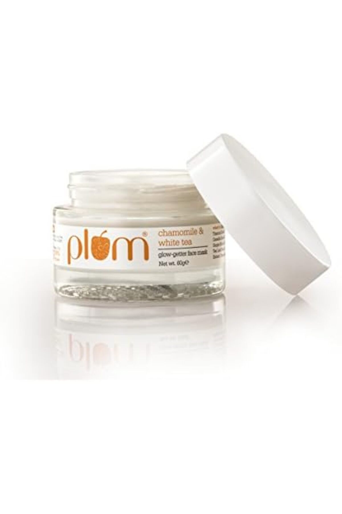 PLUM-Face Mask, Chamomile & White Tea Glow-Getter Face Mask | De-tanning Clay Mask | For Normal, Com 4