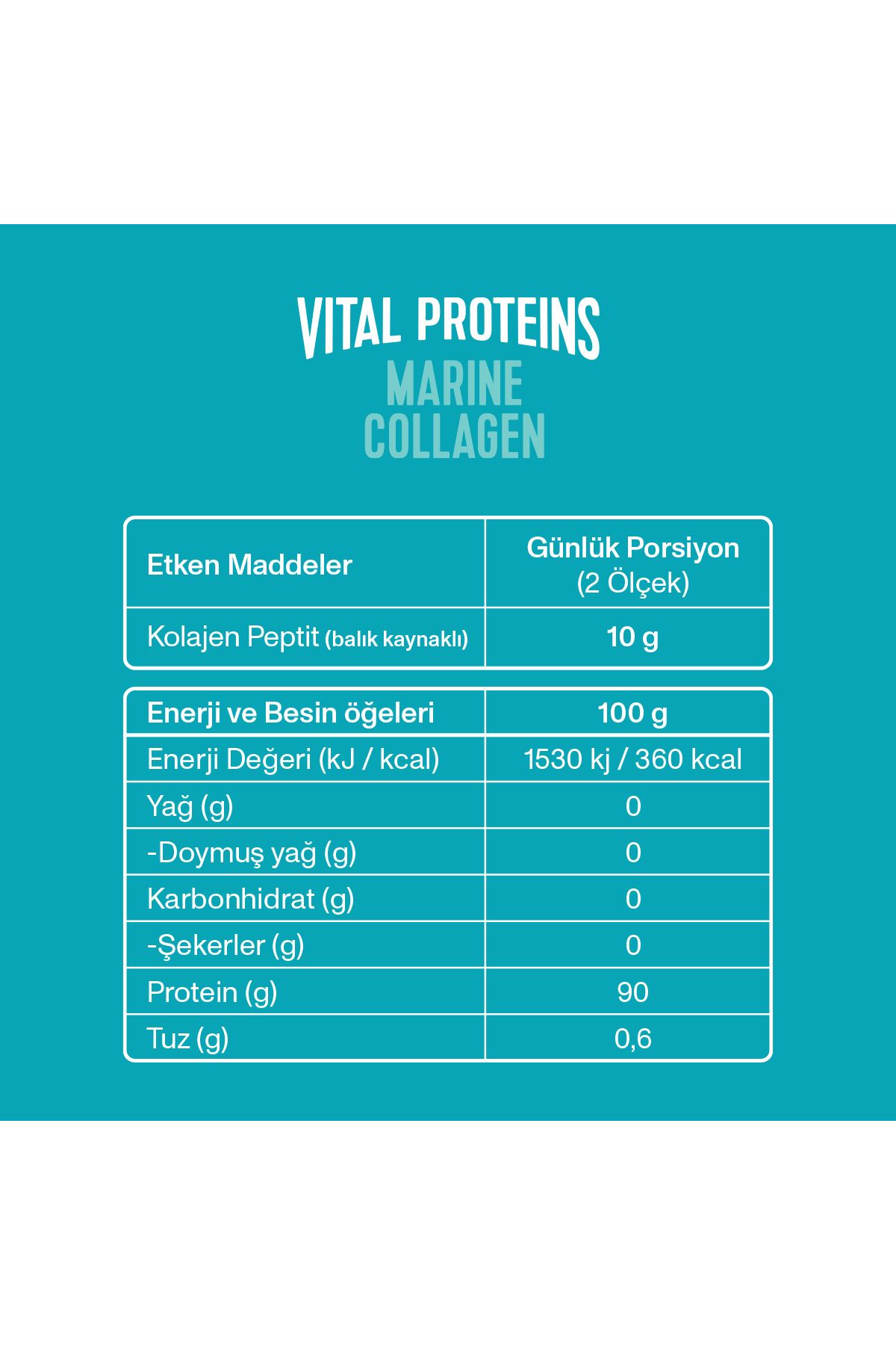 کلاژن ماهی دریایی نوع 1 2 بسته | 221 GR X2 برای پوست و مفصل Vital Proteins
