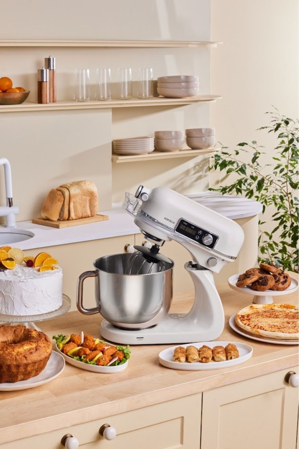 Maestro Artisan Stand Mikser Krem Ultra Sessiz 6 Litre