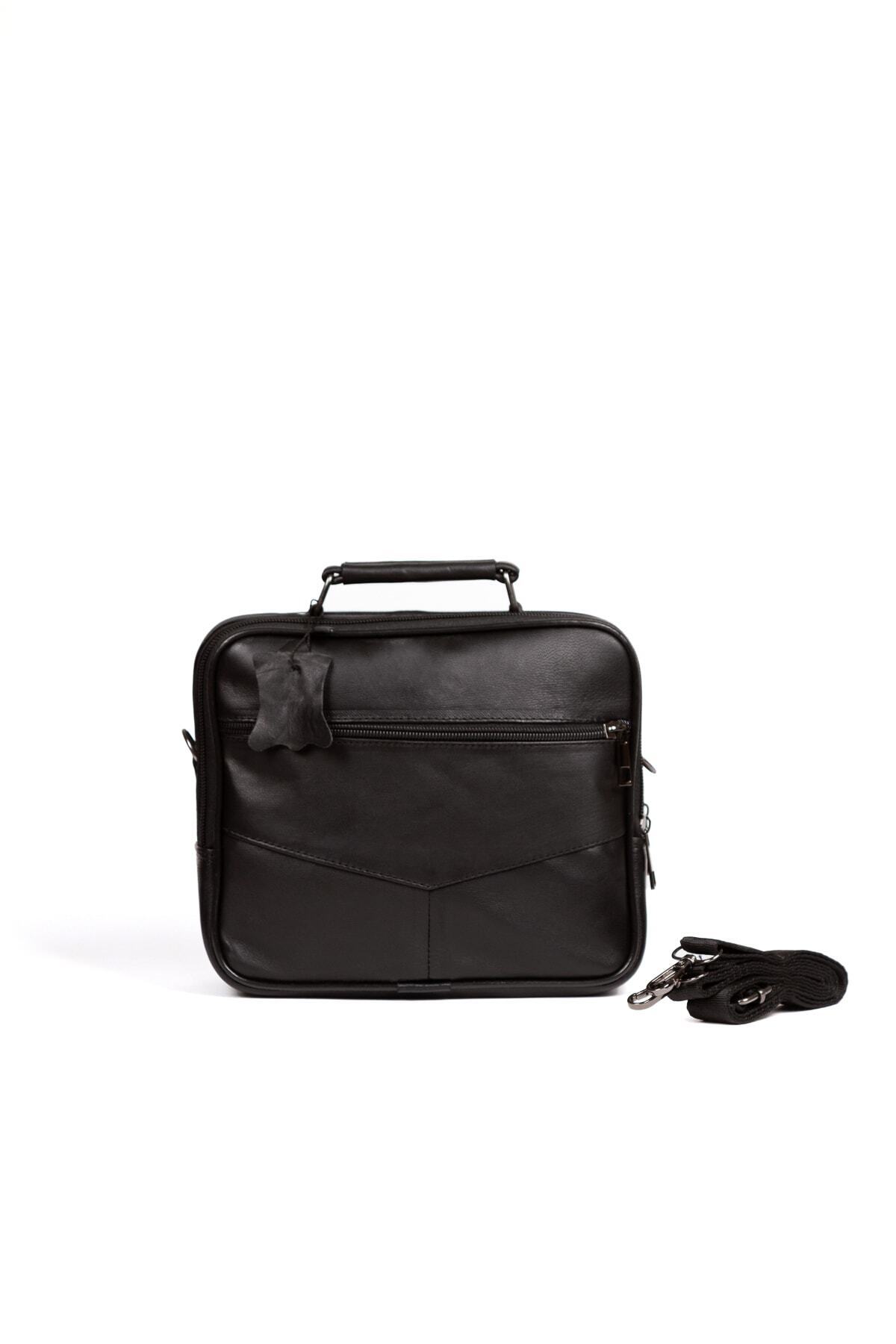 CERFF LEATHER CLUP Omuz Askısılı Erkek Deri Kasalı Çanta(BÜYÜK) 24*20 Cm) görsel 3