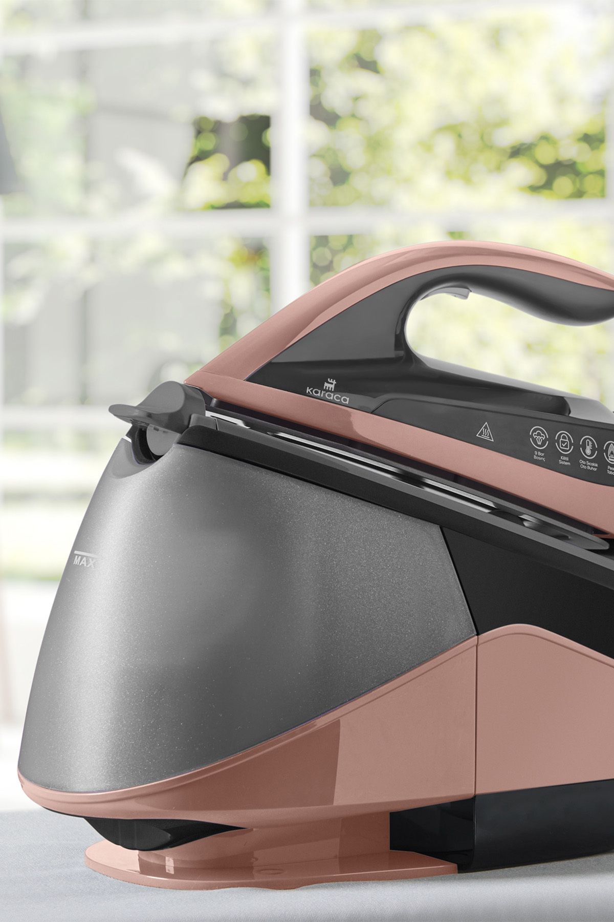 Vantuz Smart Touch Kazanlı Ütü Rosegold