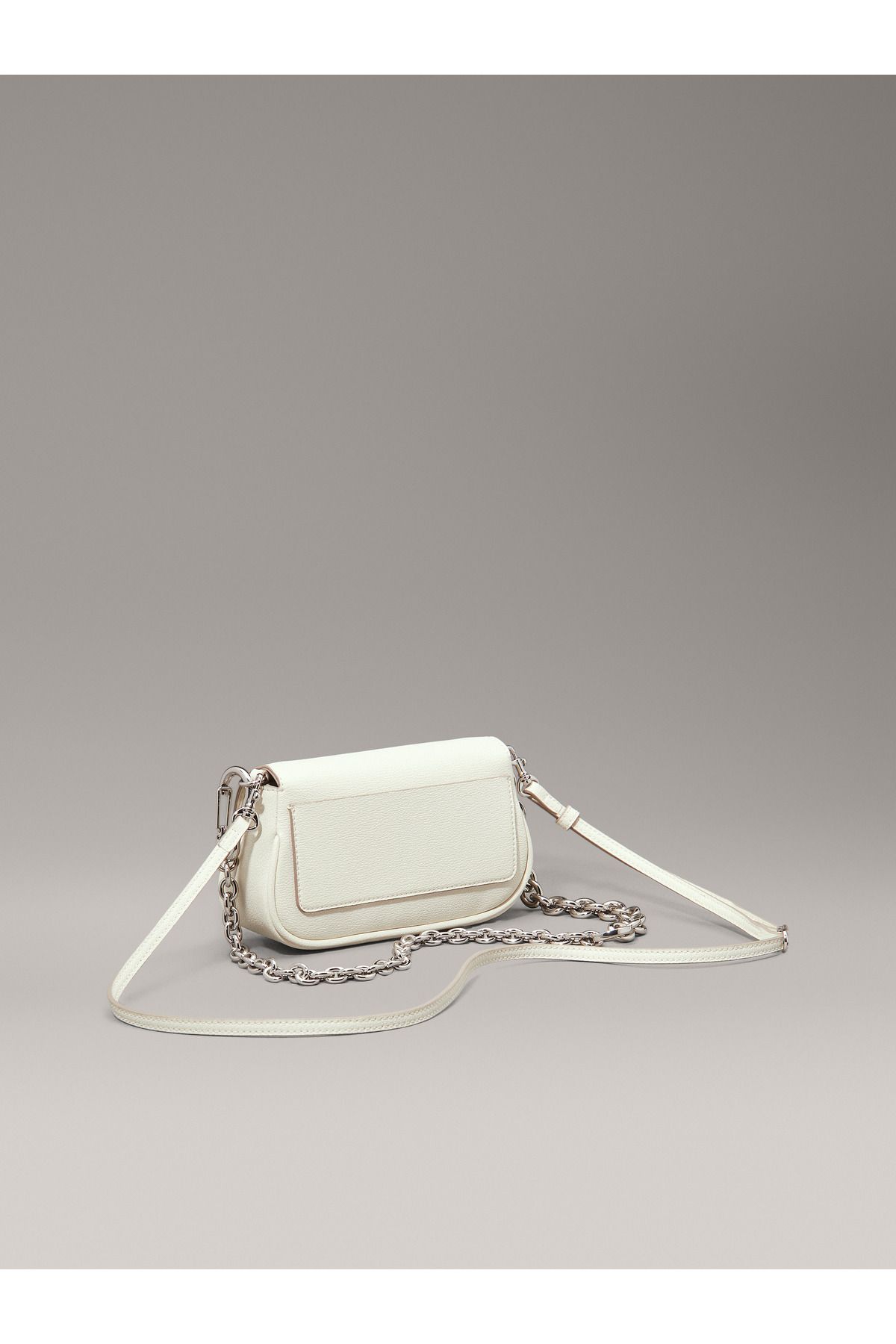 Calvin Klein-Calvin Klein Gray Minimal Monogram Shoulder Bag 4