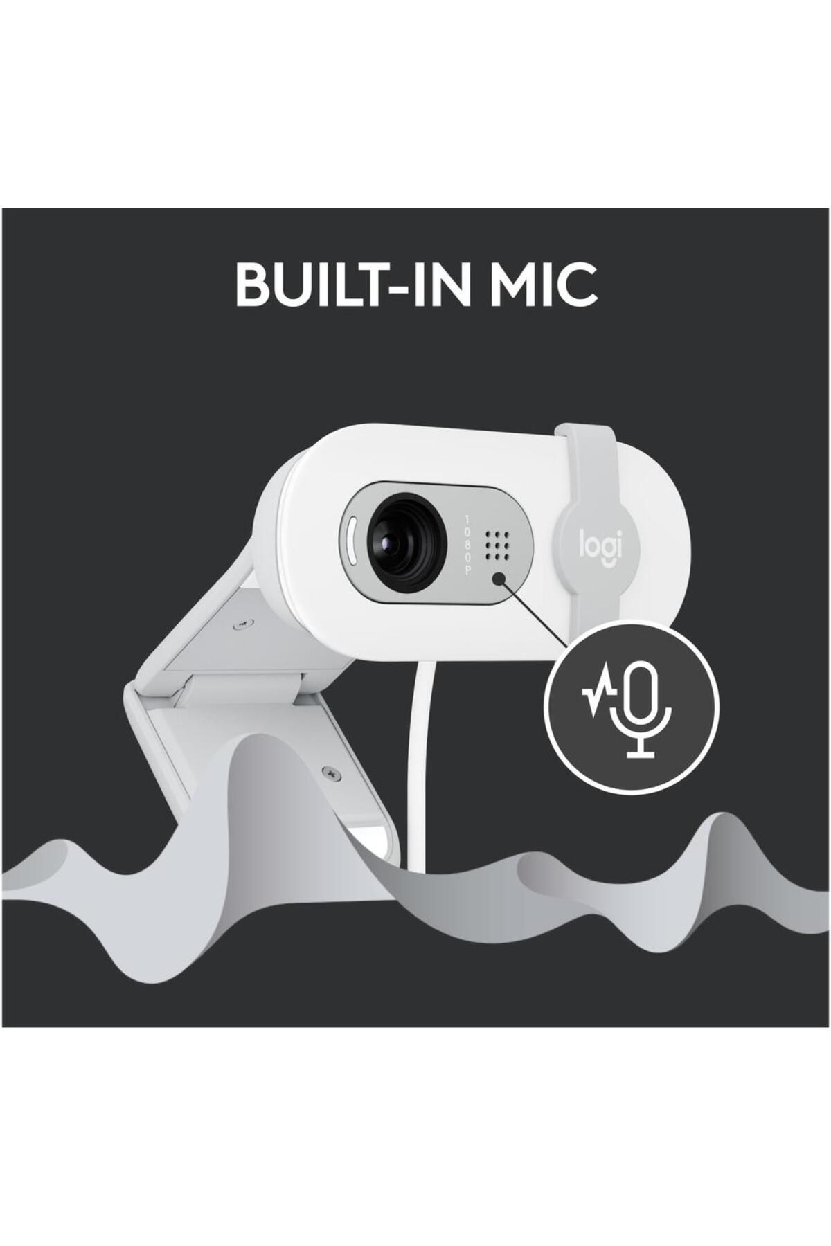 logitech-Camera Web Logitech Brio 100, Full HD, Alb 5