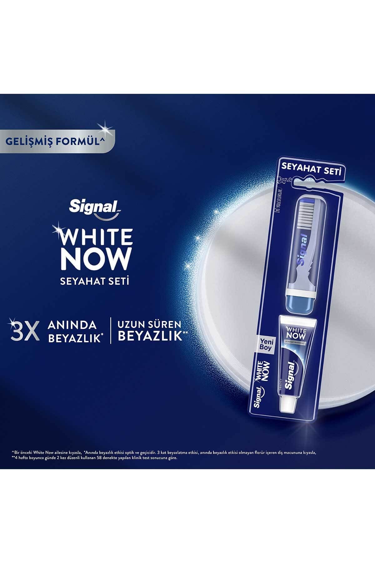 Signal-White Now Toothpaste 14 ml + Toothbrush Travel Set 3