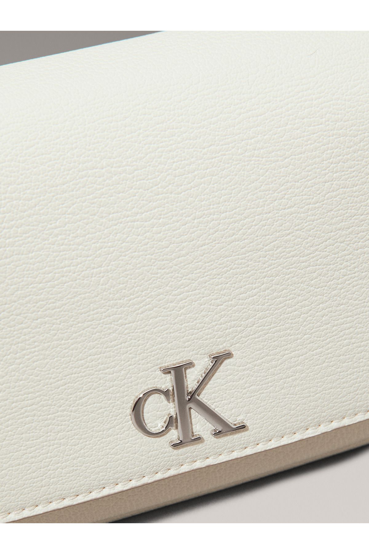 Calvin Klein-Calvin Klein Gray Minimal Monogram Shoulder Bag 5