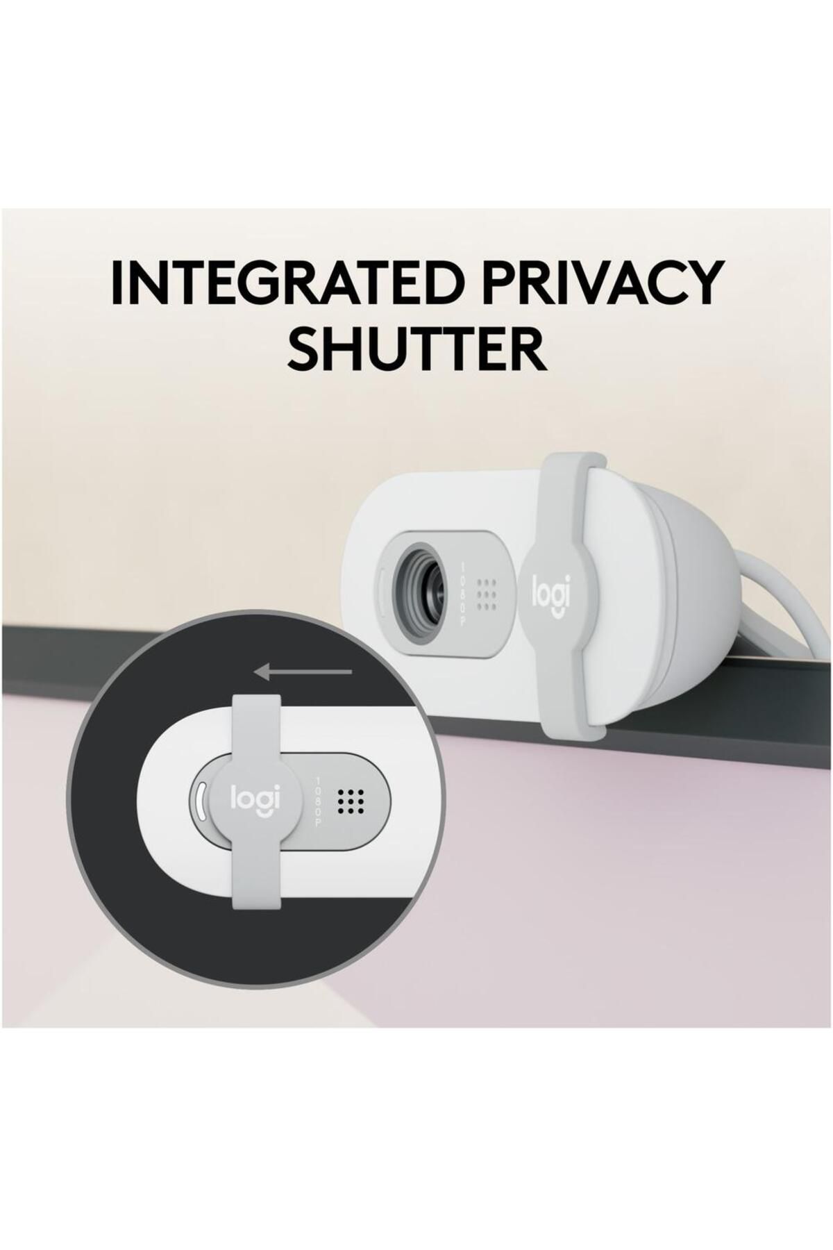 logitech-Camera Web Logitech Brio 100, Full HD, Alb 4