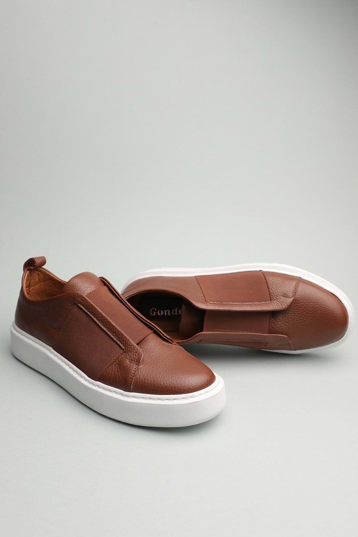 Gondol-Men's Genuine Leather Classic Casual Tan 40 Ttx.520 2
