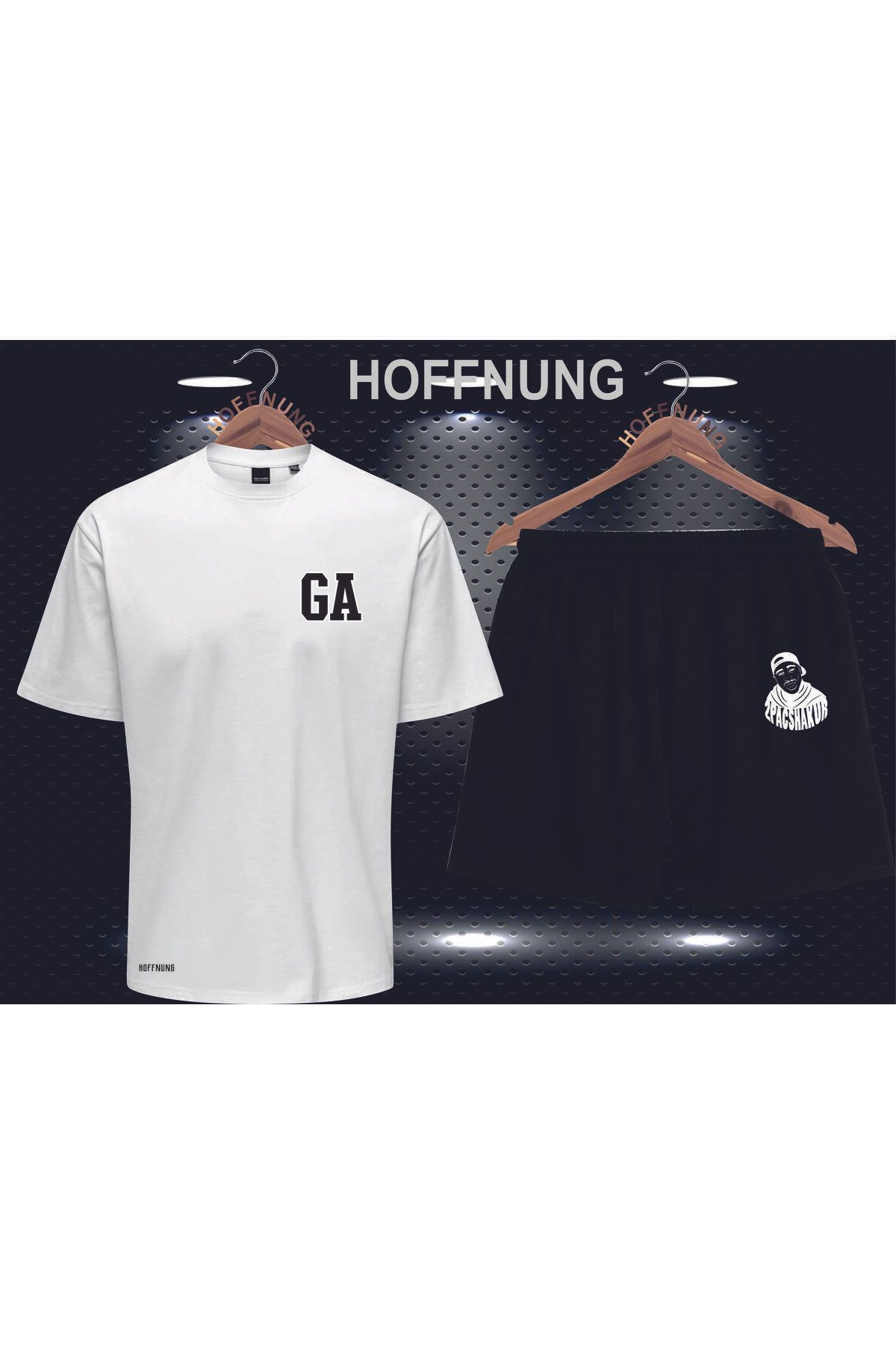 HOFFNUNG Full Shorts Atlanta Ga Unisex Alt Üst Takımı