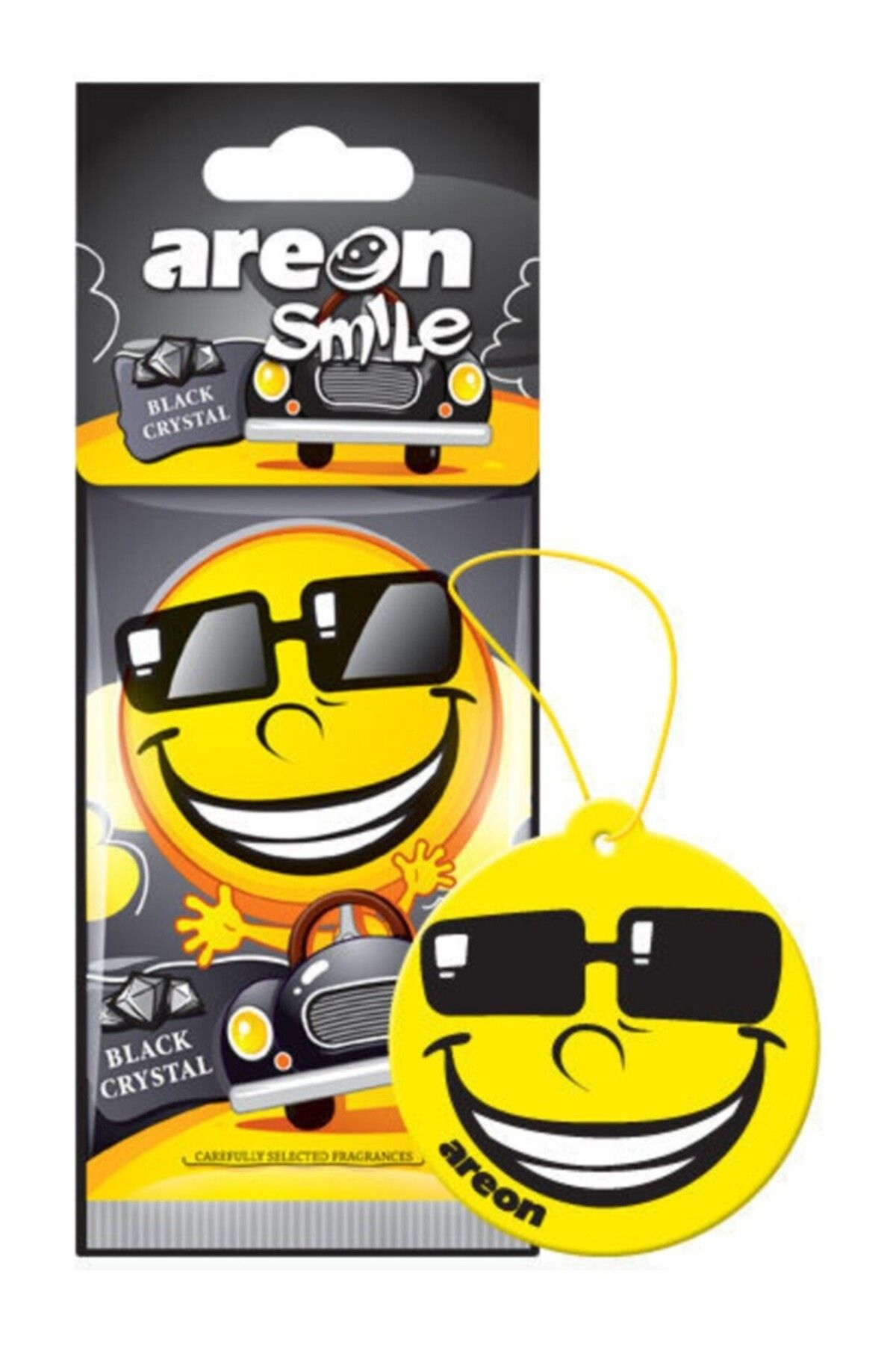 iq elektronik Areon Smıle Dry Black Crystal ''kaliteli Araç Kokusu''