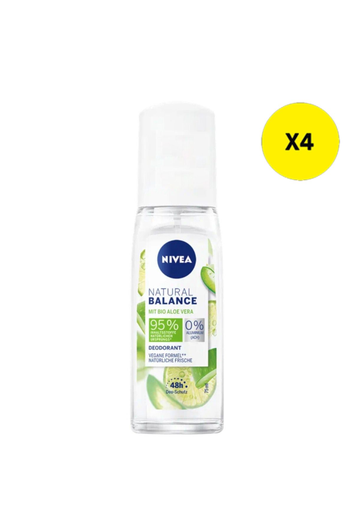 NIVEA X4 - Nivea Spray Natural 75ml Aloe Vera Unisex - One Size