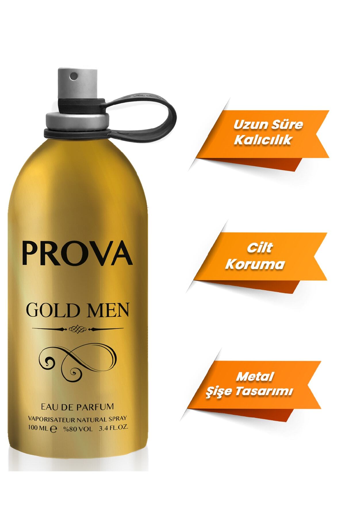 Gold Women ve Gold Men Kadın ve Erkek Parfüm EDP 2 x100 ml — PRO8696601118125EDP — تصویر 8 از 9