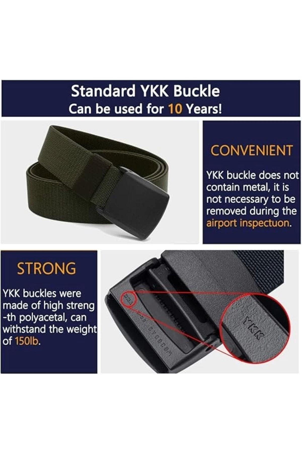 BORA TAKTİK Bora Taktik Outdoor Stretch Likralı Spor Kemer, Kırılmaz Plastik Kıstırmalı Toka,Xraydan Geçen Flex