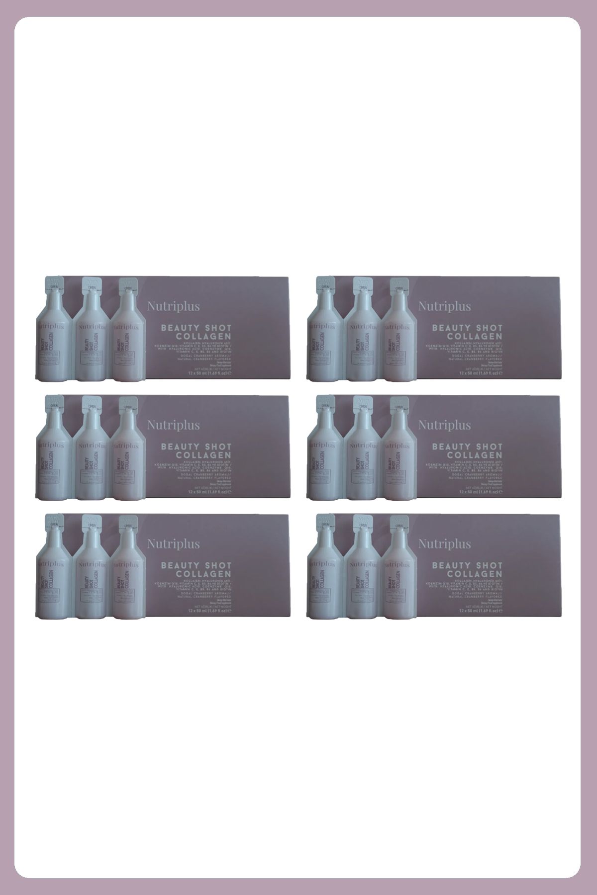 Farmasi Nutriplus Beauty Shot Collagen 12 li Flakon - 6 Adet