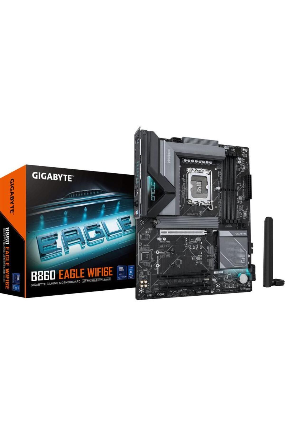 Gigabyte-Placa de baza GIGABYTE B860 EAGLE WIFI6E, Intel B860, LGA 1851, DDR5, ATX 4