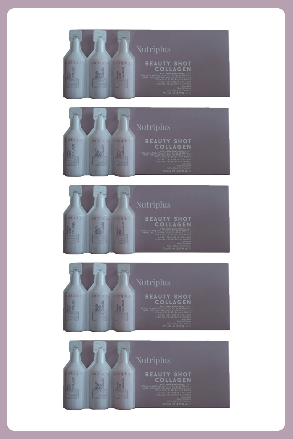 Farmasi Nutriplus Beauty Shot Collagen 12 li Flakon - 5 Adet