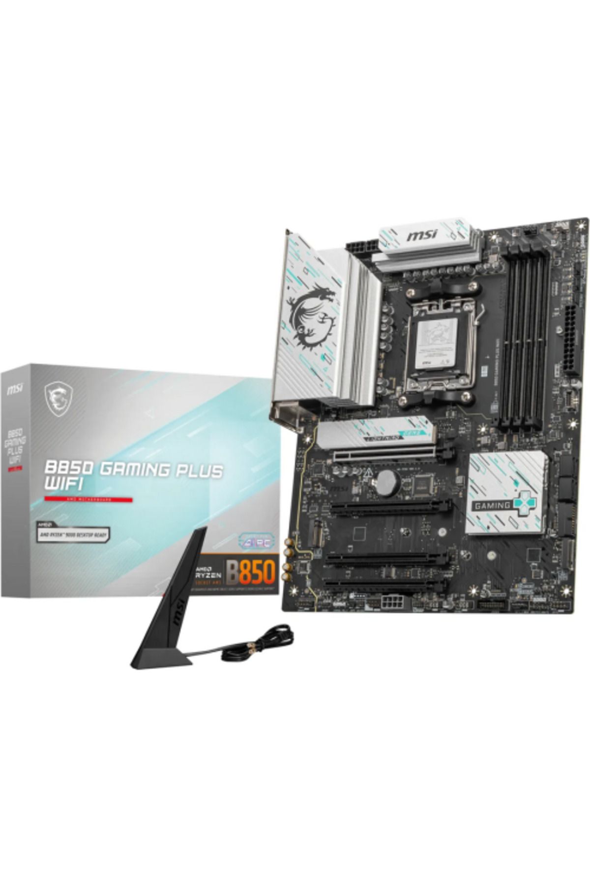 MSI-Placa de baza MSI B850 GAMING PLUS WIFI, AMD B850, AM5, DDR5, ATX 2