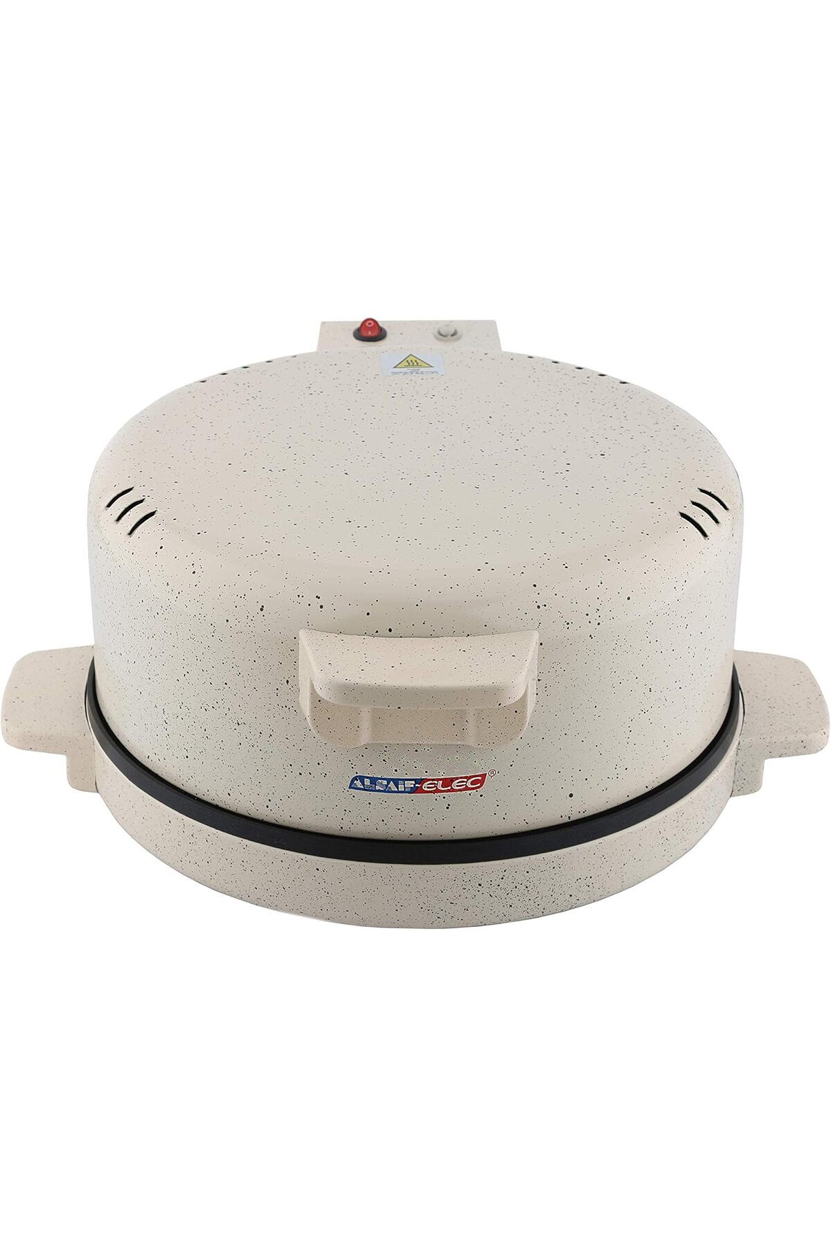 ALSAIF-Electric Bread/roti/tortilla And Pizza Maker Stainless Steel Tube, Non-stick Coating, 1800w, White 1