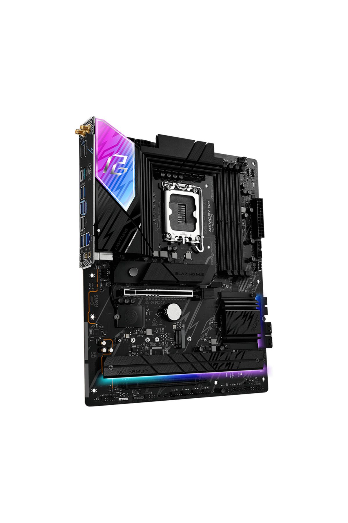 ASROCK-Placa de baza ASRock PHANTOM GAMING B860 Lightning WIFI, Intel B860, LGA 1851, DDR5, ATX 3