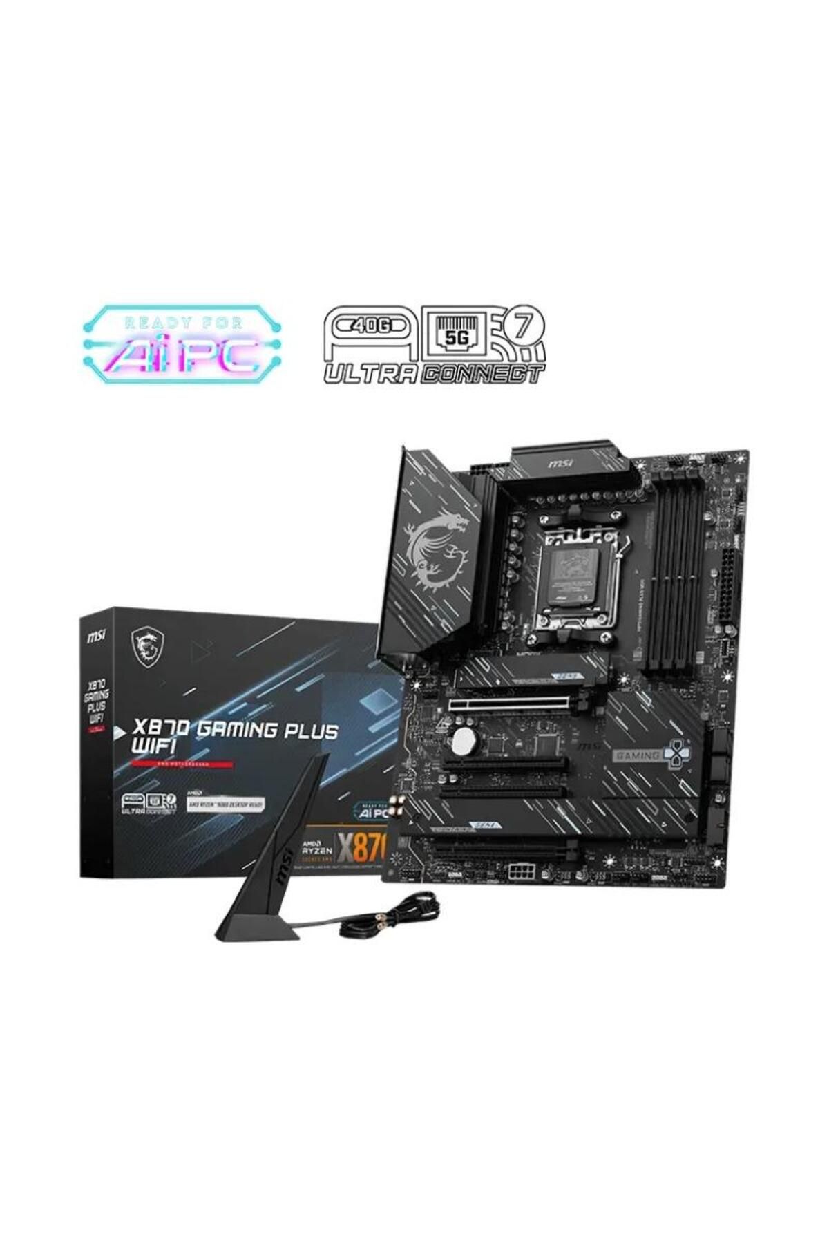 MSI-Placa de baza MSI X870 GAMING PLUS WIFI, AMD X870, AM5, ATX, DDR5 5