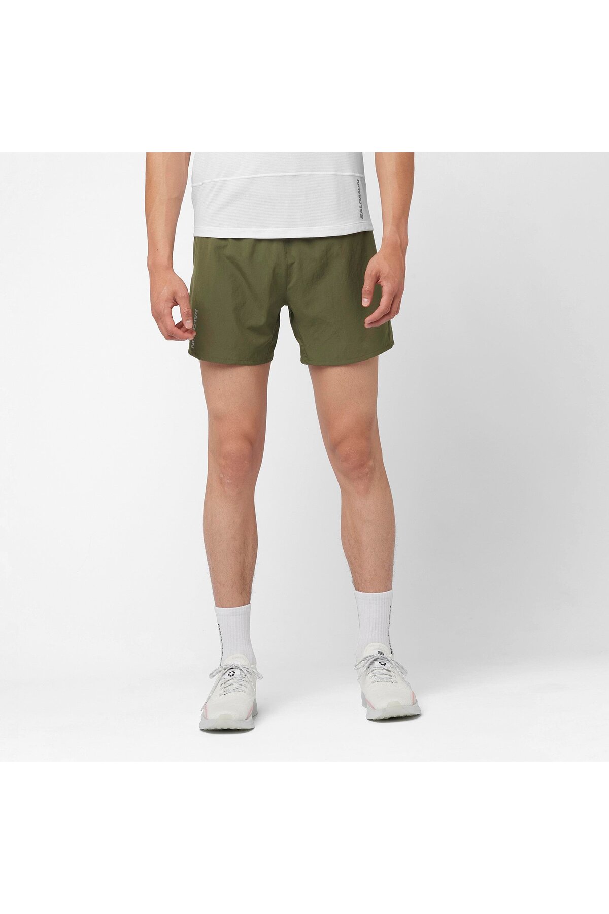 سالومون شورت ورزشی مردانه طرح برگ انگور CROSS سایز 5 اینچ LC2196800