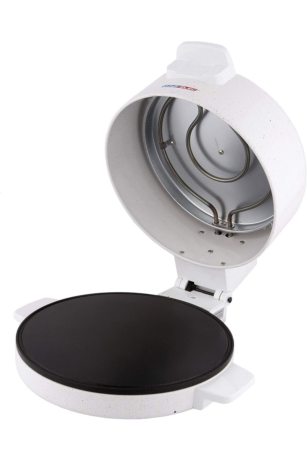 ALSAIF-Electric Bread/roti/tortilla And Pizza Maker Stainless Steel Tube, Non-stick Coating, 1800w, White 5