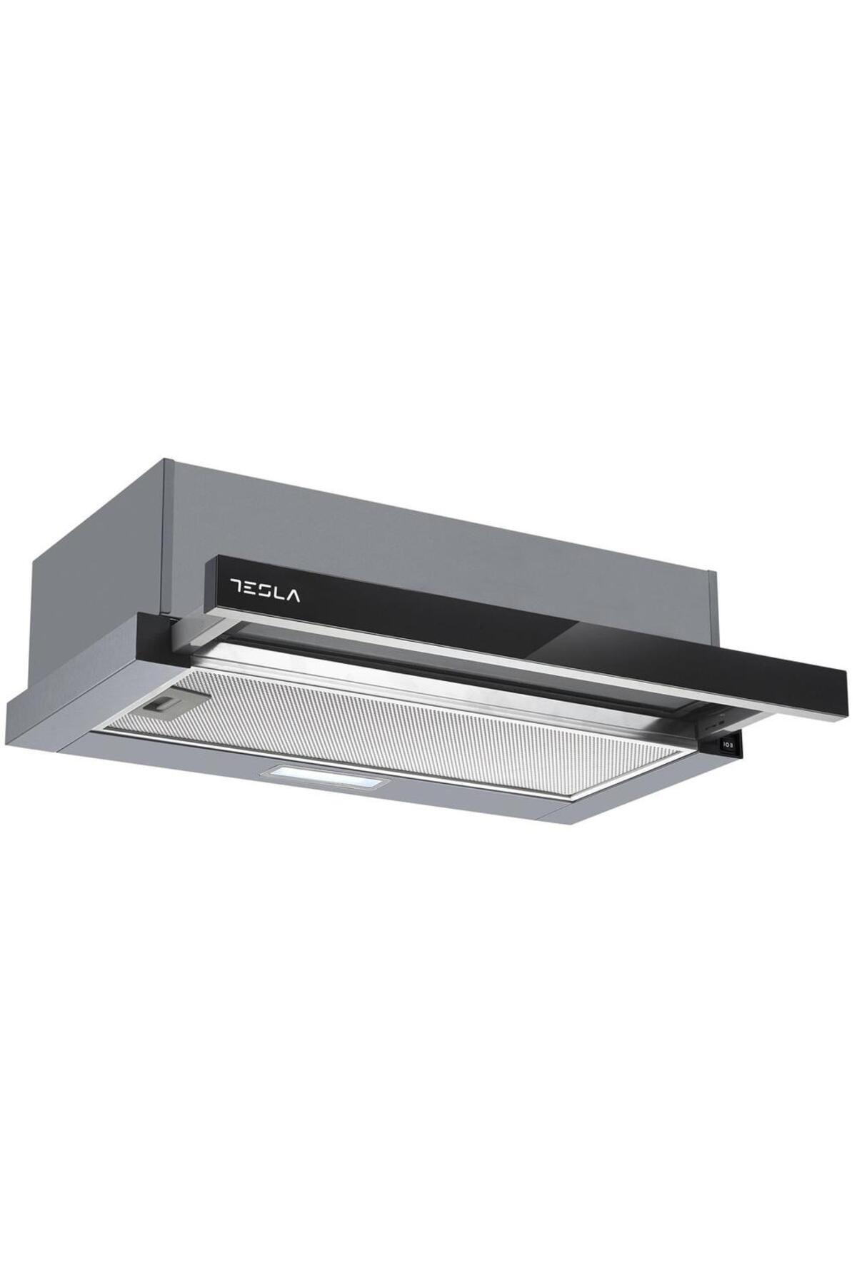 TESLA Hota Incorporabila Telescopica Tesla , 350 M3/h, Doua Motoare 2x60 W, Iluminare Led 1x2 W - One Size