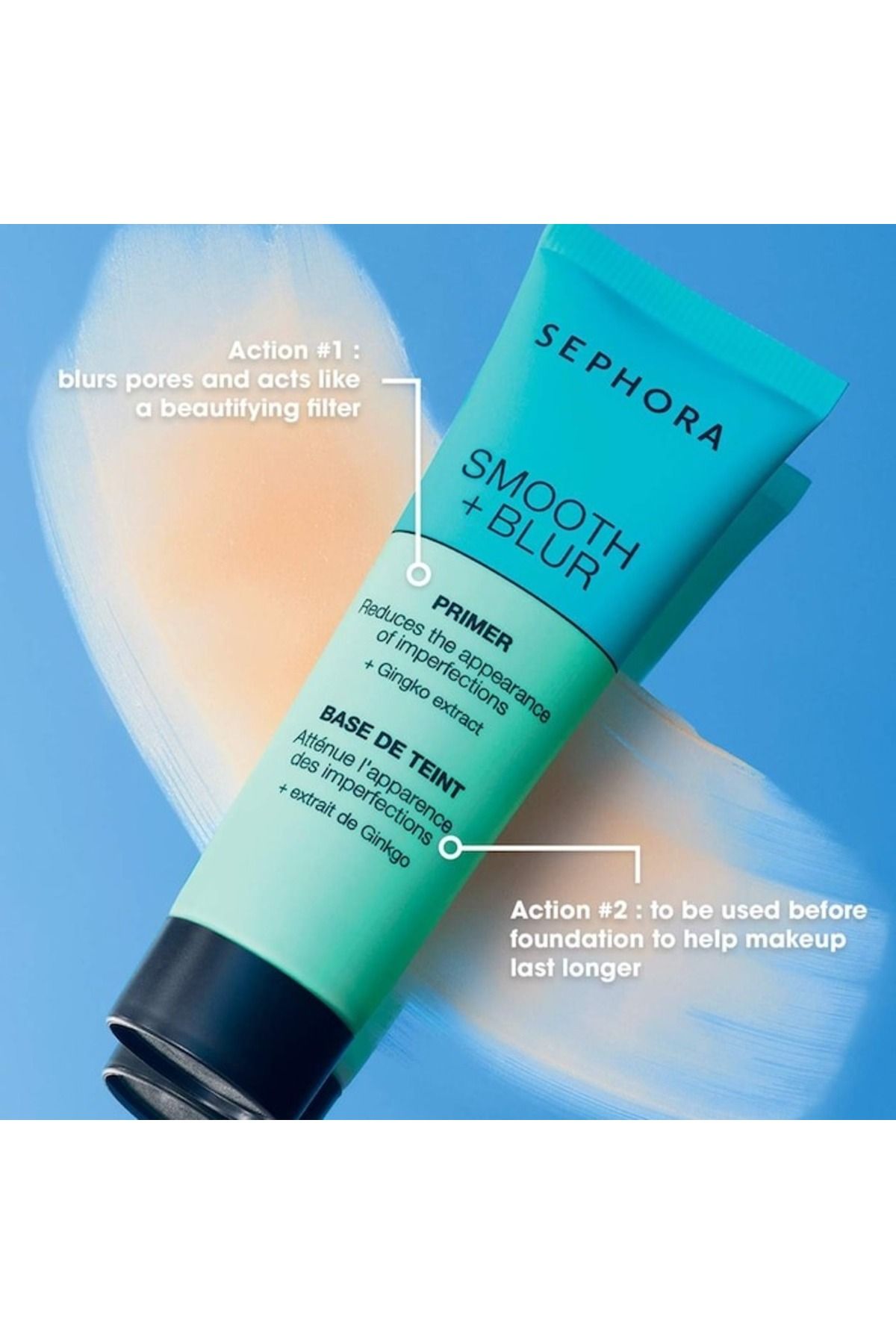 SEPHORA-Face Primer - Smooth + Blur | Pore-Minimizing & Skin-Perfecting Makeup Base 30ml 3