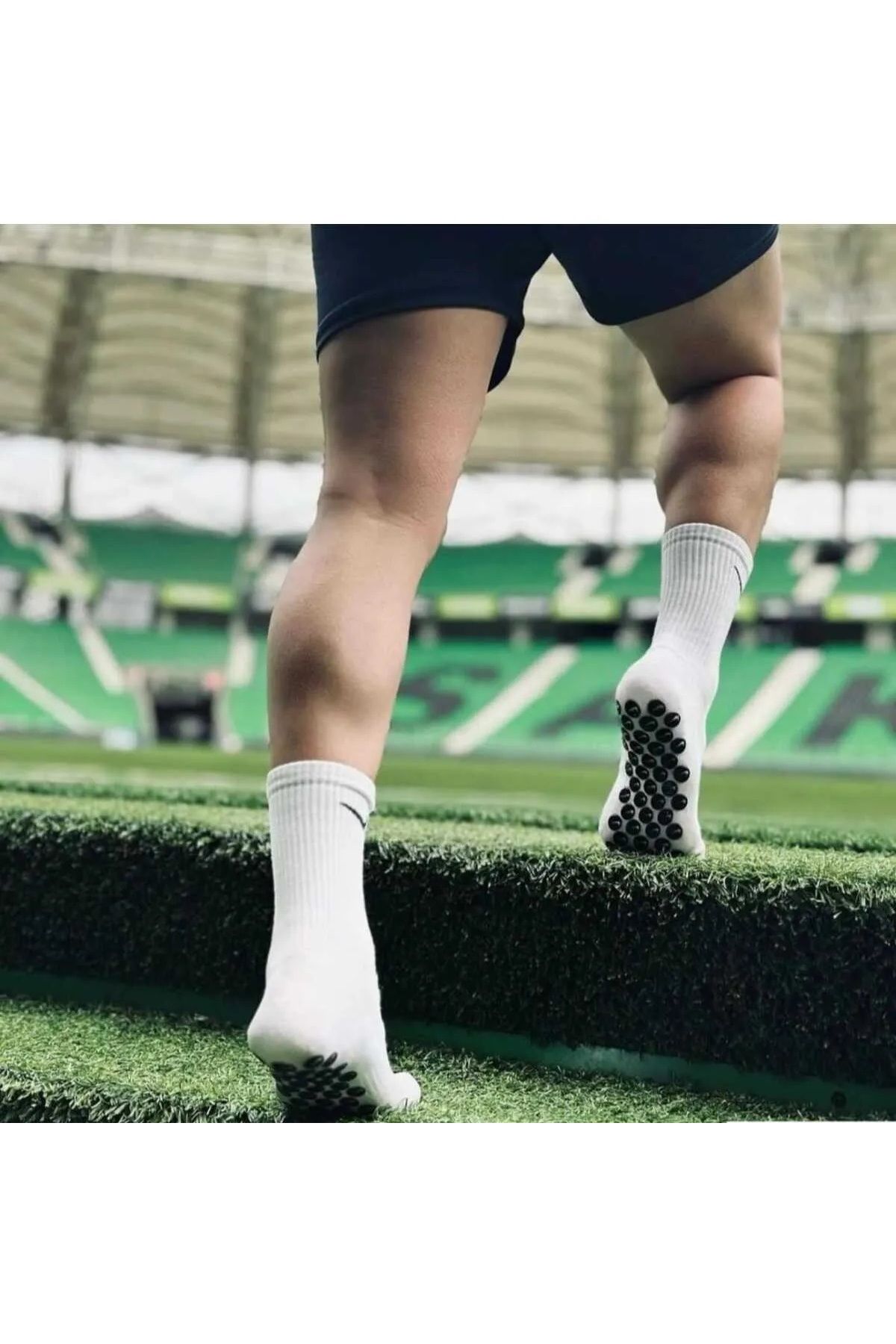 MUBX Șosete De Fotbal Cu Talpă Din Silicon - Covor Pentru Jambiere Pro Match Și Athlete Unisex - Single Dimension