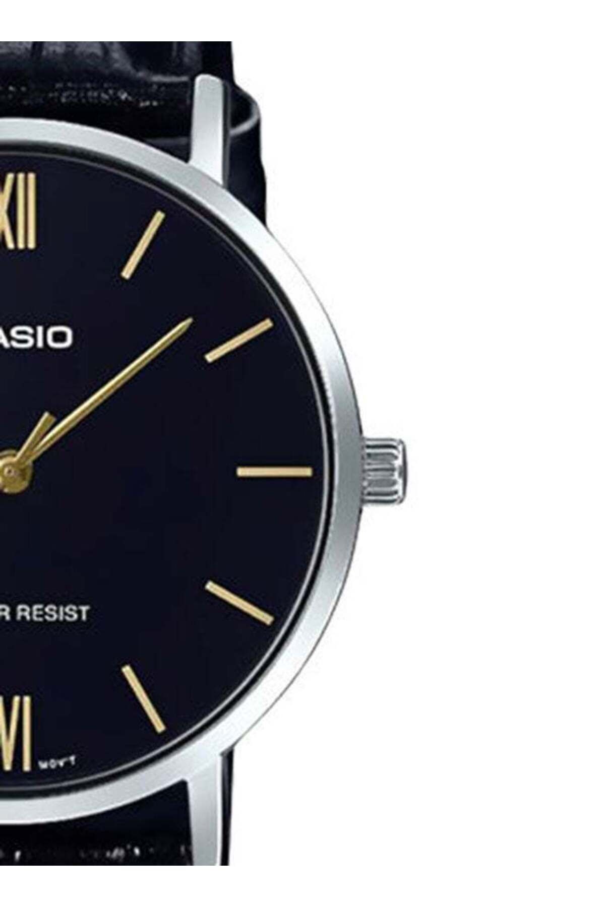 Casio-Men's Enticer Series Water Resistant Analog Watch MTP-VT01L-1BUDF - 40 mm - Black 6