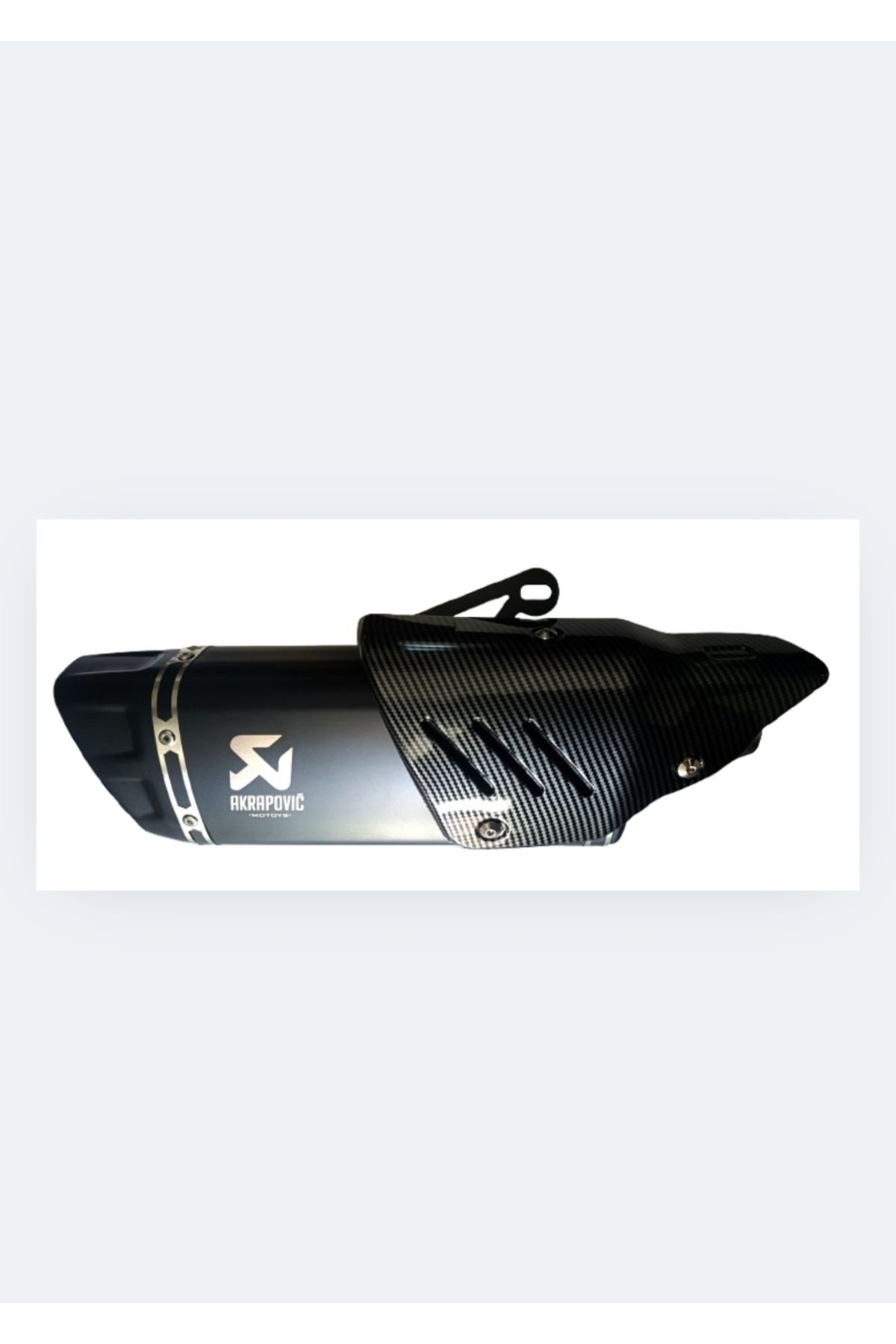 Akrapovic Racing Slim Egzoz Siyah Renk 51mm