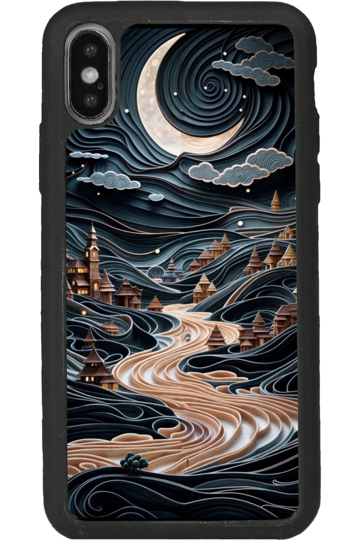 BGAKSESUAR Apple iPhone XS Max Mat Siyah uyumlu Kılıf Yumuşak Silikon, Koruyucu, Şok Emici Kapak