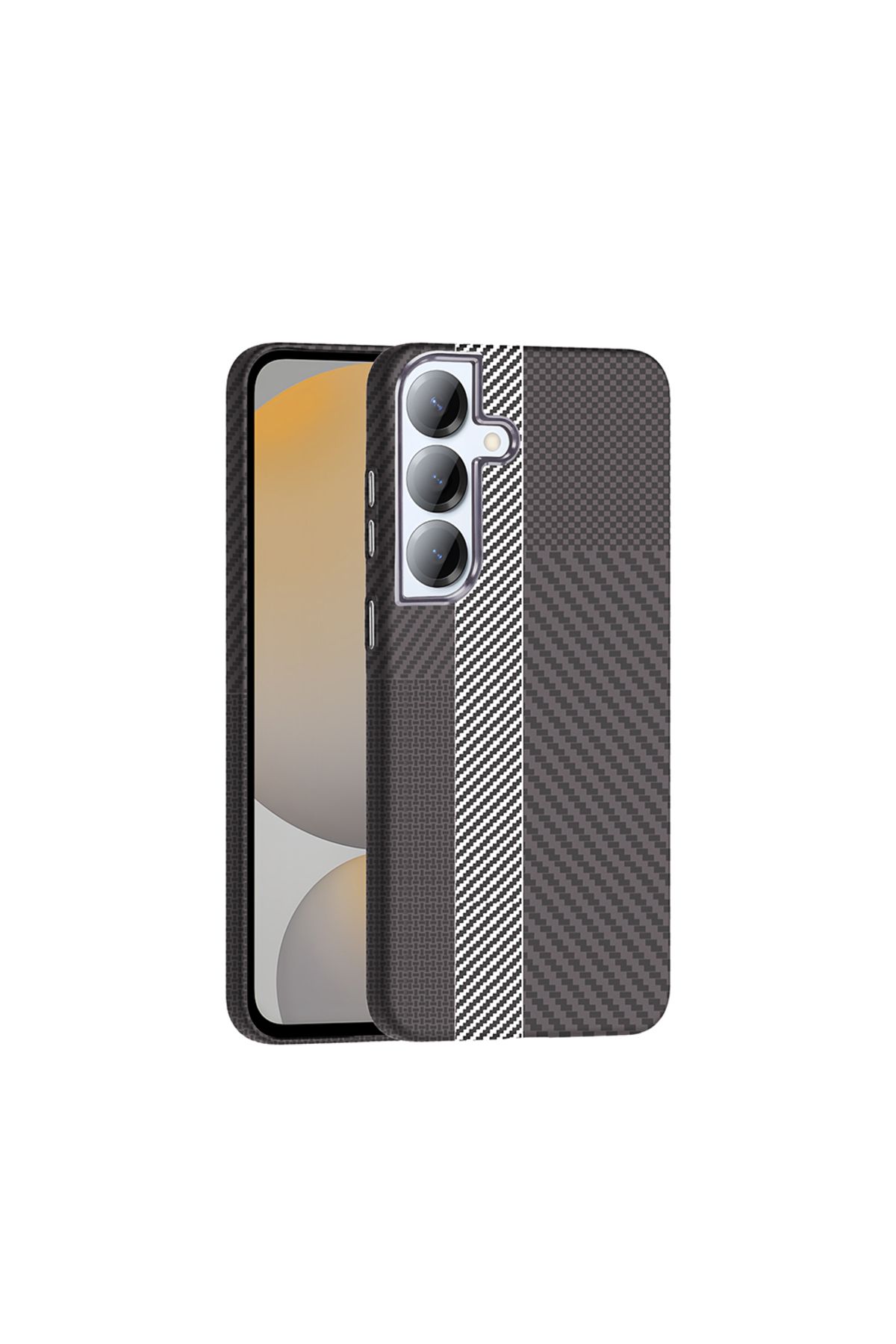 Rivor Galaxy S25 Plus & Galaxy S24 Plus Kılıf Kamera Çıkıntılı Magsafe Şarj Özellikli Karbon Fiber Kapak