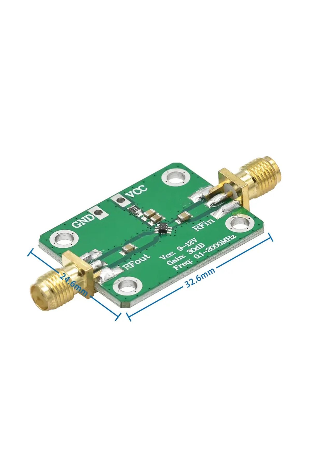 Choice-New Arrival 0.1-2000MHz RF wideband amplifier gain 30dB low-noise amplifier LNA 3