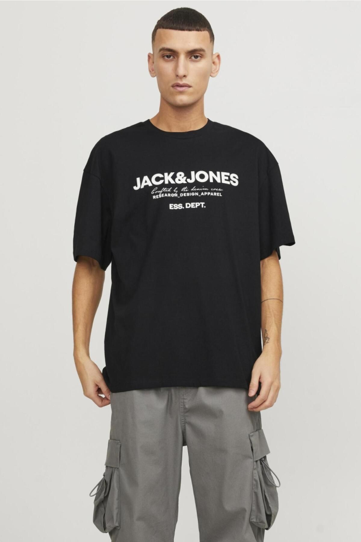 تیشرت جک اند جونز 12247782-Black