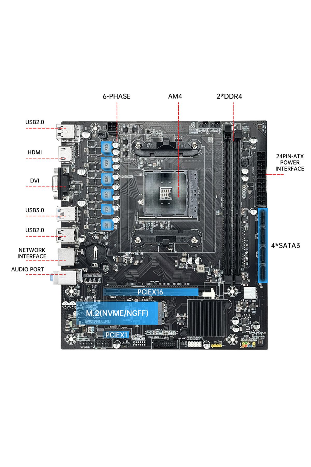 Choice-Amd B450m Soyo Motherboard Classic Amd B450m Dual-channel Ddr4 Memory Am4 Mainboard M.2 Nvme (suppor 2