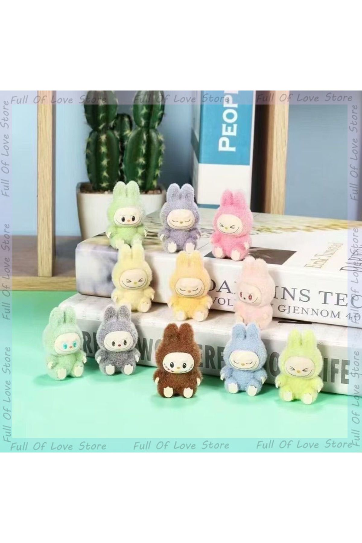 Choice-Randomly select one Mini Labubu Standing And Sitting Posture Doll Cute Toy Desktop Decoration Model 1