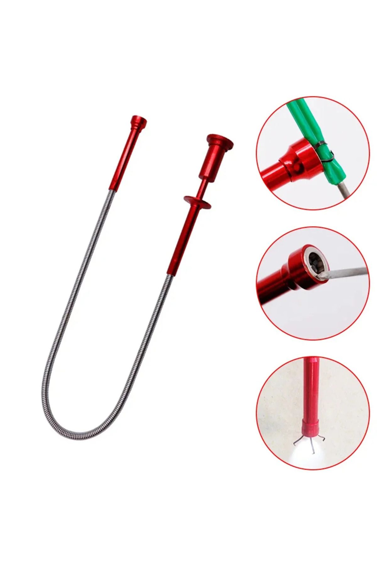 Choice-Telescoping Magnetic pickup Claw Magnetic Pick-up Tool 4 Claws with LED light Flexible Spring Mag... 4